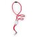 Lanyard Perux de poliéster con enganche rojo