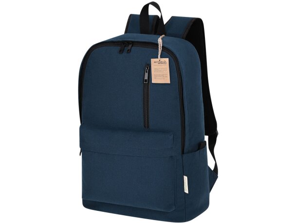 Mochila Stalion de algodón reciclado con compartimento portátil detalle 2