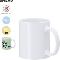 Taza Werdan cerámica blanca para sublimación