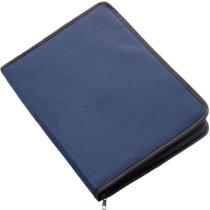 Portafolios de poliester con bloc negro Portafolios de poliester con bloc negro
