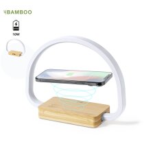 Lámpara cargador inalámbrico bambú Labrum LEDs