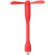 Ventilador USB tipo C Irvinton con conexión flexible Rojo