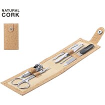 Set manicura Treisy corcho con 6 accesorios