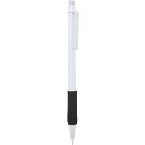 Portaminas blanco con grip a color personalizado negro Portaminas blanco con grip a color personalizado negro