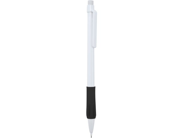 Portaminas blanco con grip a color personalizado negro