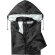 Impermeable Natsu con capucha ajustable personalizado negro