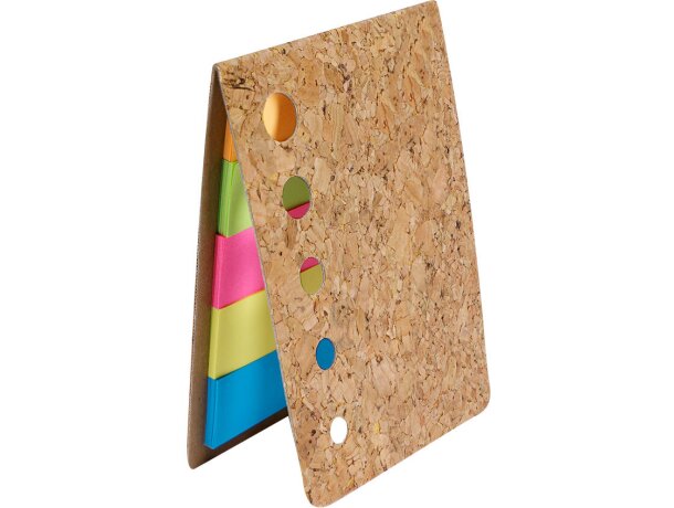 Bloc notas Bretor corcho natural con adhesivas ecológicas detalle 2