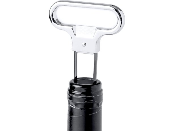 Sacacorchos Zydris de acero inoxidable sin perforar corcho detalle 5