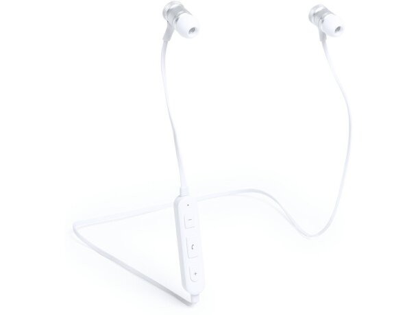Auriculares de aluminio personalizado blanco Auriculares de aluminio personalizado blanco