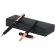 Set Blexa bolígrafo y roller aluminio negro mate oro rosado detalle 1