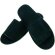 Zapatillas de rizo destapadas negra personalizado