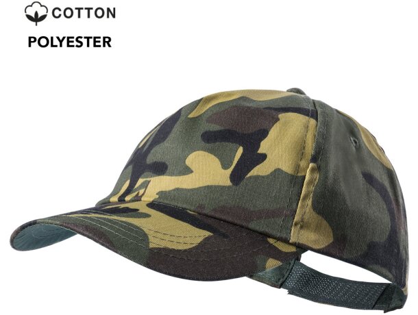 Gorra Rambo de camuflaje de algodón