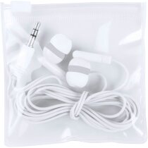 Cascos auriculares con conexión jack personalizado blanco Cascos auriculares con conexión jack personalizado blanco