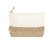 Neceser Hyker de yute laminado y algodón natural con cremallera Natural