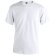Camiseta Mc150 blanca para adulto "keya" 150 gr blanco