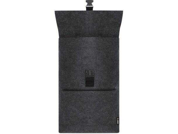 Mochila Magar de fieltro RPET con hebilla y cremallera detalle 3