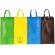 Set bolsas reciclaje Kunar non-woven con velcro lateral Multicolor