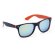 Gafas de sol con lentes de espejo naranja con logo