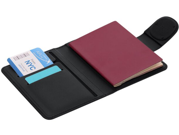 Funda pasaporte con localizador inteligente Rebec detalle 5