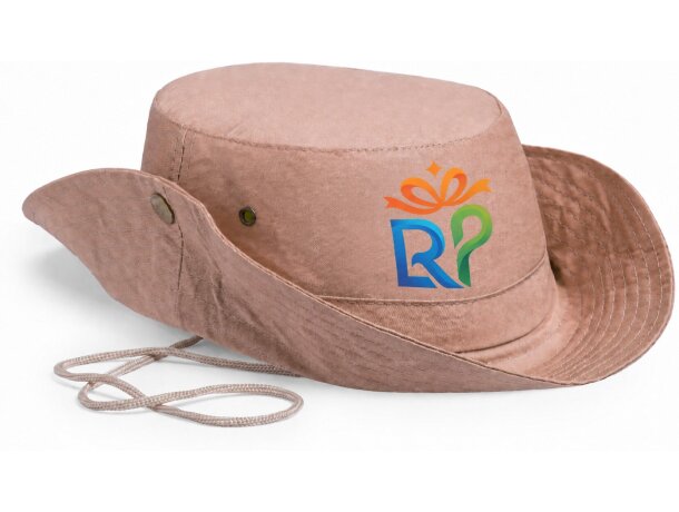 Gorras algodón con cordón a juego algodón puro de cazador safari detalle 1