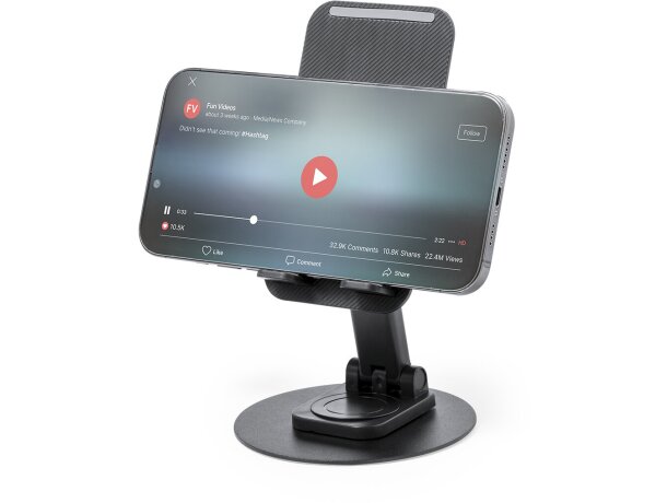 Soporte Marxel aluminio plegable regulable móvil y tablet detalle 5