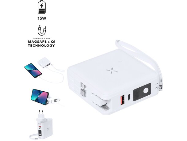 Cargador inalámbrico 15W con powerbank de 10.000 mAh Joks detalle 1