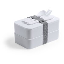 Fiambrera antibacteriana con cubiertos integrados