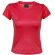 Camiseta deportiva transpirable para mujer 135 gr roja