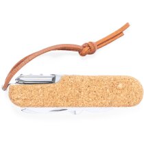 Navaja acero 9 funciones acabado corcho