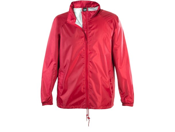 Impermeable Natsu con capucha ajustable barato rojo