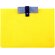 Porta documentos de fieltro personalizado amarillo