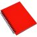 Libreta con tapas de cartón reciclado roja