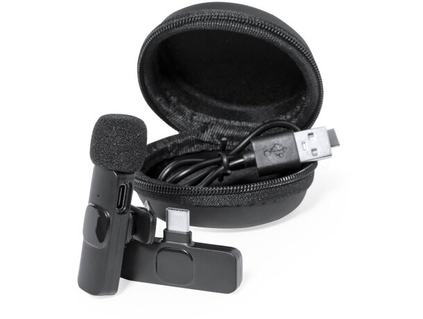 Micrófono inalámbrico de solapa Spart con conexión tipo c detalle 2
