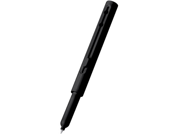 Bolígrafo cúter Lidor con punta retráctil de metal y tinta azul detalle 2