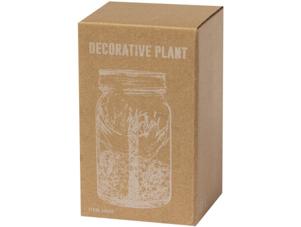Planta decorativa Kyala cristal borosilicato con led detalle 6