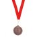 Medalla con cinta Rojo/bronce