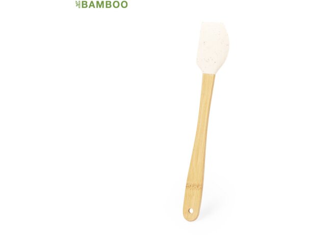 Paleta de cocina Aloria bambú y silicona sostenible detalle 1