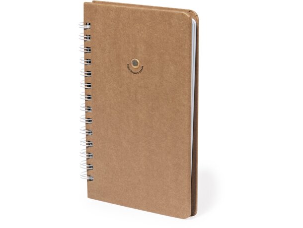 Libretas ecológicas con semillas Astrida tapas rígidas cartón reciclado detalle 2