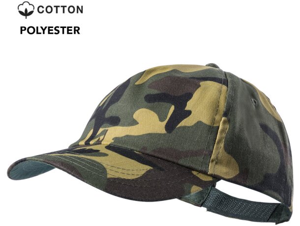 Gorra Rambo de camuflaje de algodón