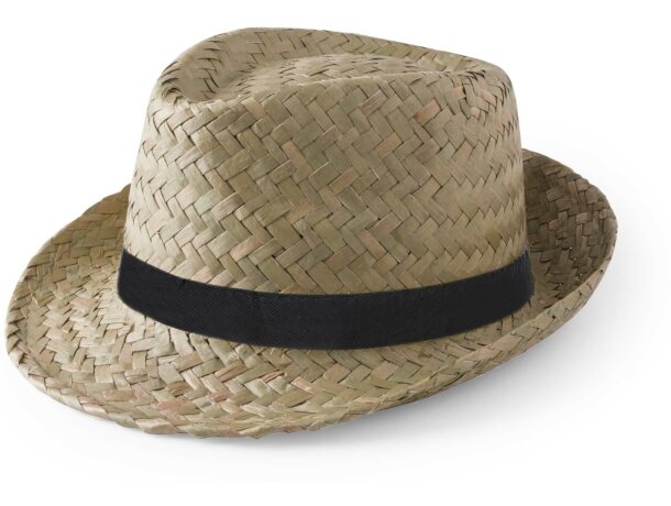Sombrero ala irregular de paja barato