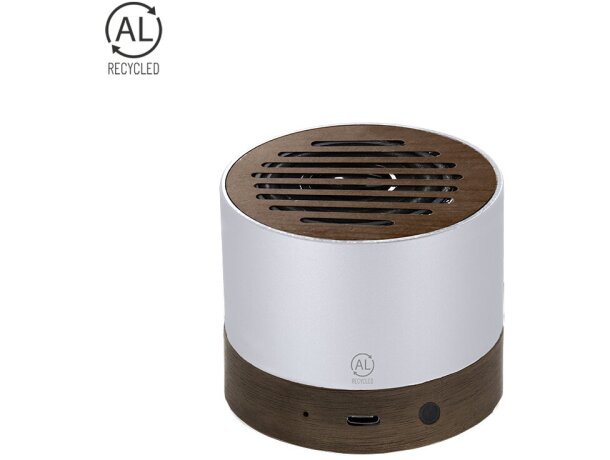 Altavoz bluetooth Kolin aluminio reciclado certificado GRS detalle 1