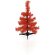 Árbol de navidad blanco personalizado rojo
