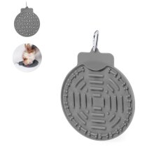 Almohadilla de lamer silicona con mosquetón de transporte