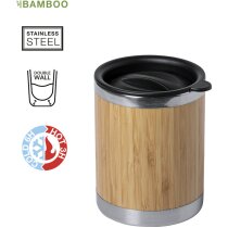 Vaso térmico Lubon bambú acero doble pared 300ml
