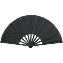 Abanico con varillas de plástico en varios colores personalizado negro Abanico con varillas de plástico en varios colores personalizado negro