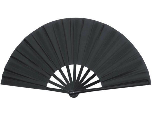 Abanico con varillas de plástico en varios colores personalizado negro Abanico con varillas de plástico en varios colores personalizado negro
