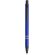 Bolígrafo con pulsador y dos aros en plata azul merchandising