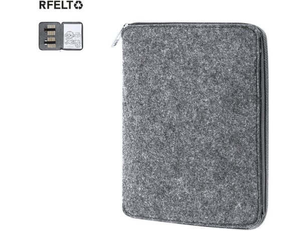 Set Shepher estuche lápices colores con bloc fieltro RPET detalle 1