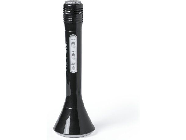 Altavoz y micrófono con luz LED barato negro Altavoz y micrófono con luz LED barato negro