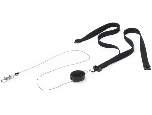 Lanyard Lemer Negro detalle 1